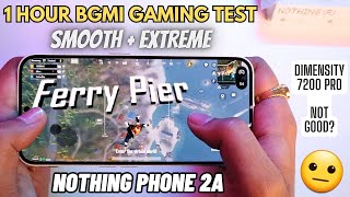 Nothing Phone 2a (8+128GB) 1 Hour BGMI Gaming Test🔥 | Nothing Phone 2a Gaming Review