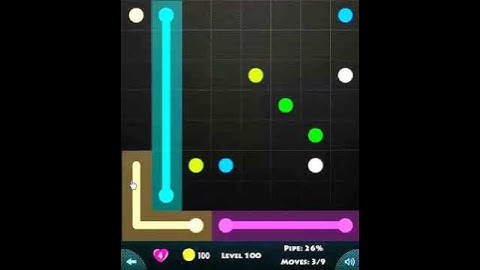 flow game facebook - basic pack level 100 Connect the dots