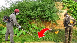 No One Cares About This overgrown lawn And I Did Something Unexpected | Volunteer to clean for free