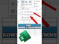 How to Insert Multiple Rows and Columns in Excel |  Add Columns and Rows in Excel @TrakinTech
