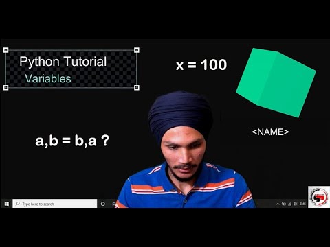 Python Tutorial #1 : Variables in Python, Swaping Variables , User input