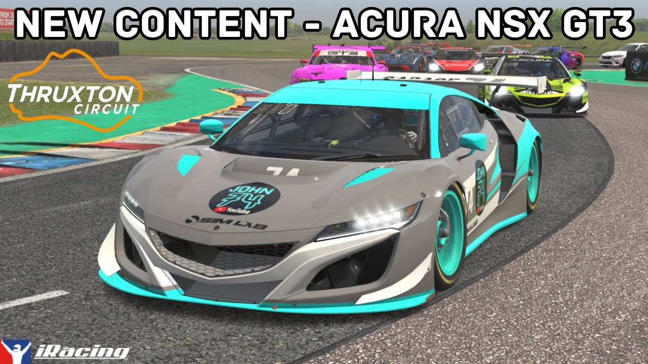 iRacing New Content ACURA NSX GT3 Thruxton 2025 Season 1 - First race in the newest GT3 car