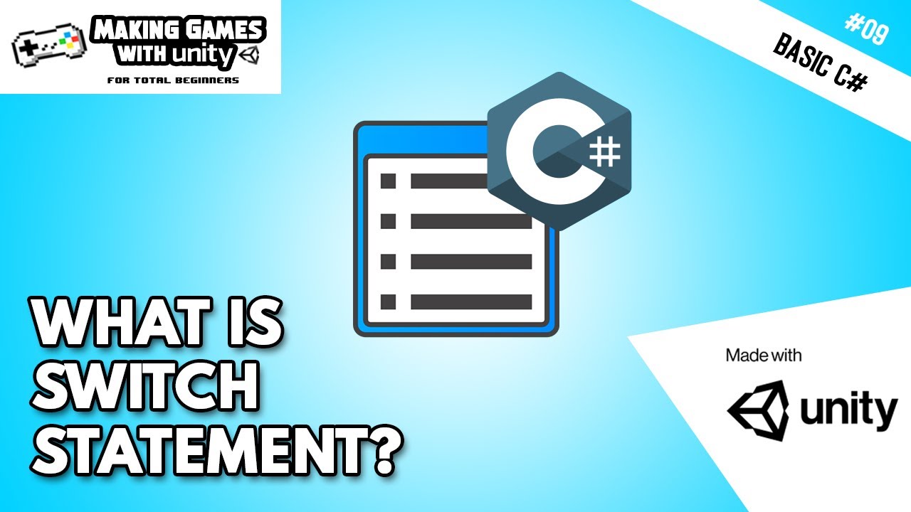 What Is Switch Statement? - Unity Basic C# Programming #09 - YouTube