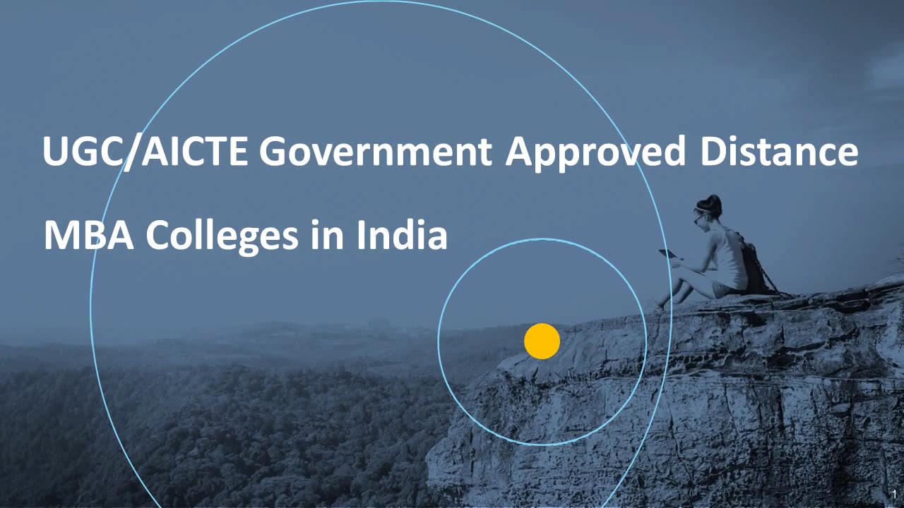 UGC AICTE Government Approved Distance MBA Colleges In India - YouTube