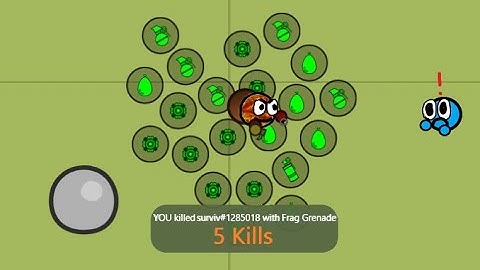 WINNING a game of surviv.io with ONLY GRENADES