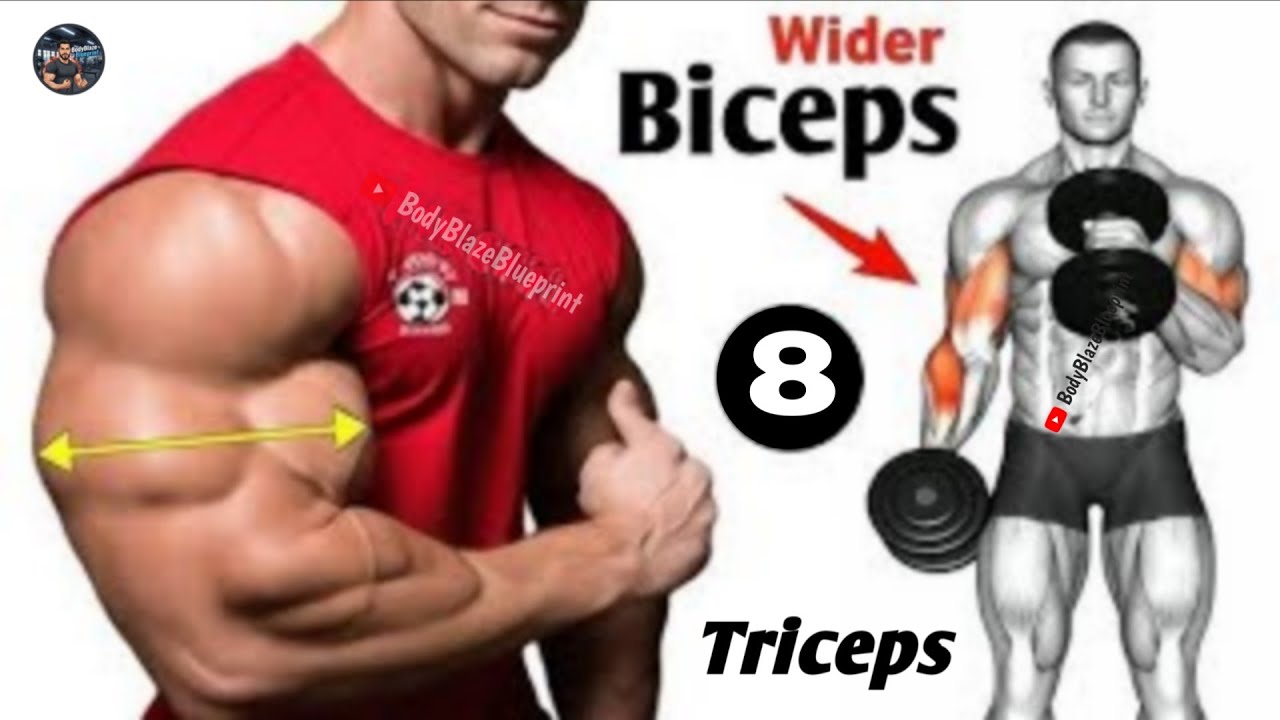 Biceps and Triceps workout at gym ( 8 effective exercises 💪 )