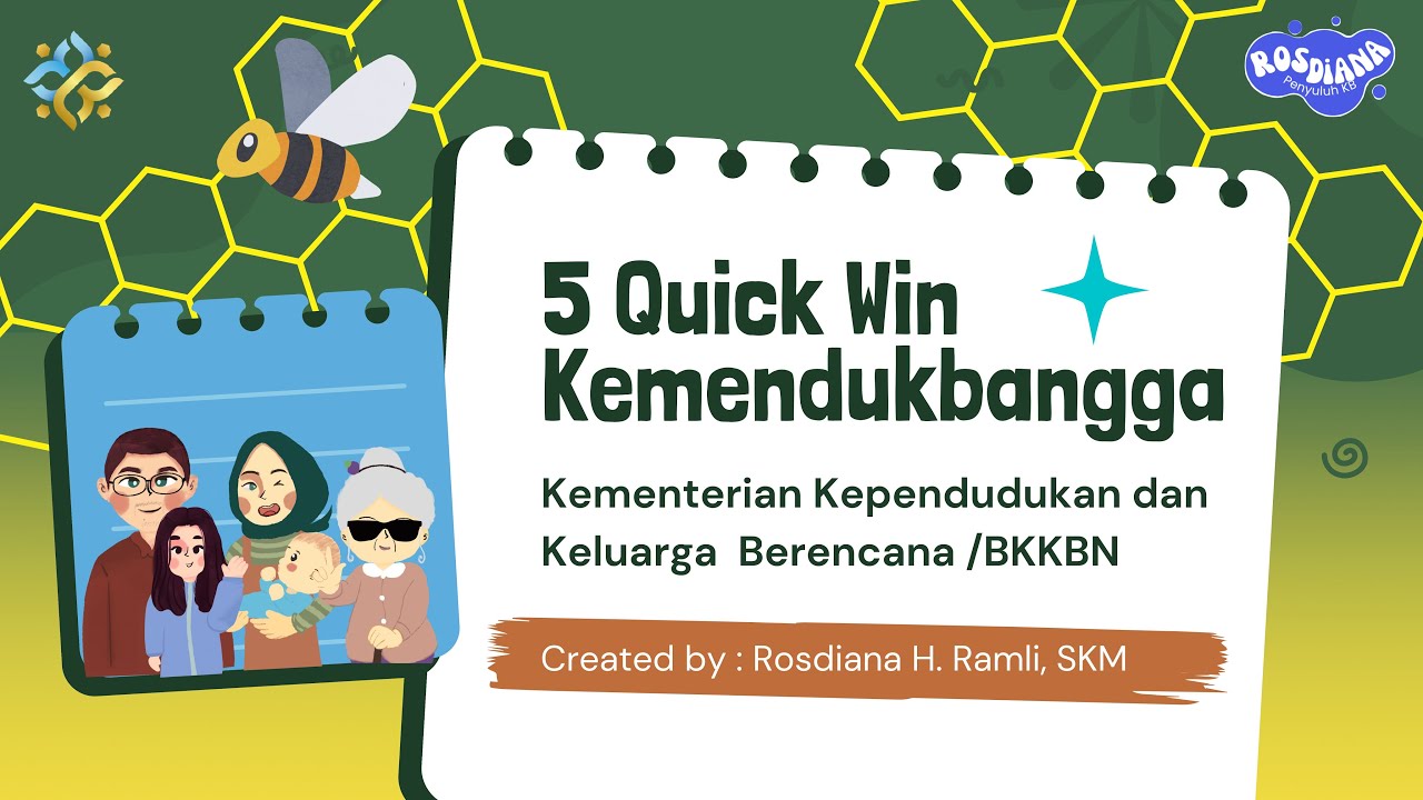 Materi 5 Quick Win Kemendukbangga - Video Animasi Kemendukbangga || Rosdiana H Ramli