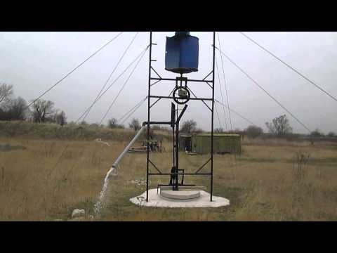 Savonius wind rope pump