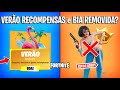 FORTNITE - SKIN BIA ESTILO REMOVIDO, VERÃO EVENTO e RECOMPENSAS GRÁTIS?