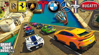 GTA 5: WORLD FAMOUS SUPER FAST CARS 🔥 FULL SKY HIGHWAY DRAG RACE 😱 NO RULES | GTA 5 MODS! screenshot 4