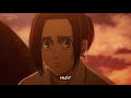 Eren and others on train  eren blushes  attack on titanaot season 4 episode 10 sub