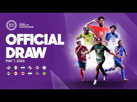 Official Draw | 2026 Concacaf Under-20 Championship — football video