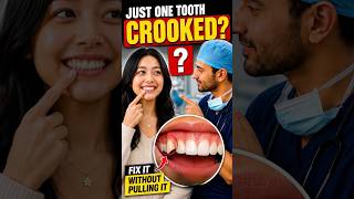 Just One Tooth Crooked? 🦷 Here’s How Dentists Fix It (Without Pulling It)