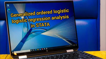 How to run generalized ordered logistic regression analysis in STATA 🥳🎈