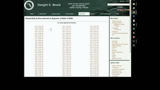 Collier County - Find and Research Owner & Encumbrance Reports (O&E's)