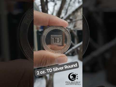 2 oz. TD Silver Round || Precious Metals #shorts