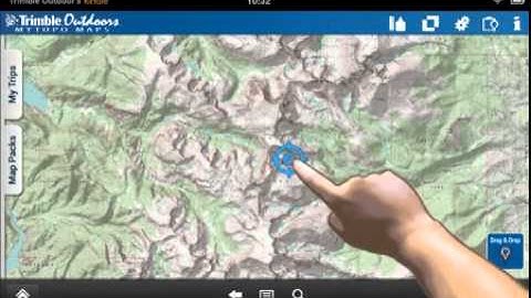 MyTopo Maps for Kindle Fire Tutorial: Drag & Drop Waypoints