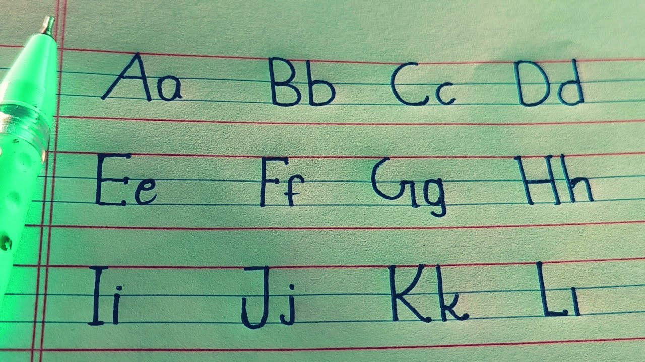 Write abc | How to Write abcd in Four Line Notebook | Alphabet With Beautiful Handwriting