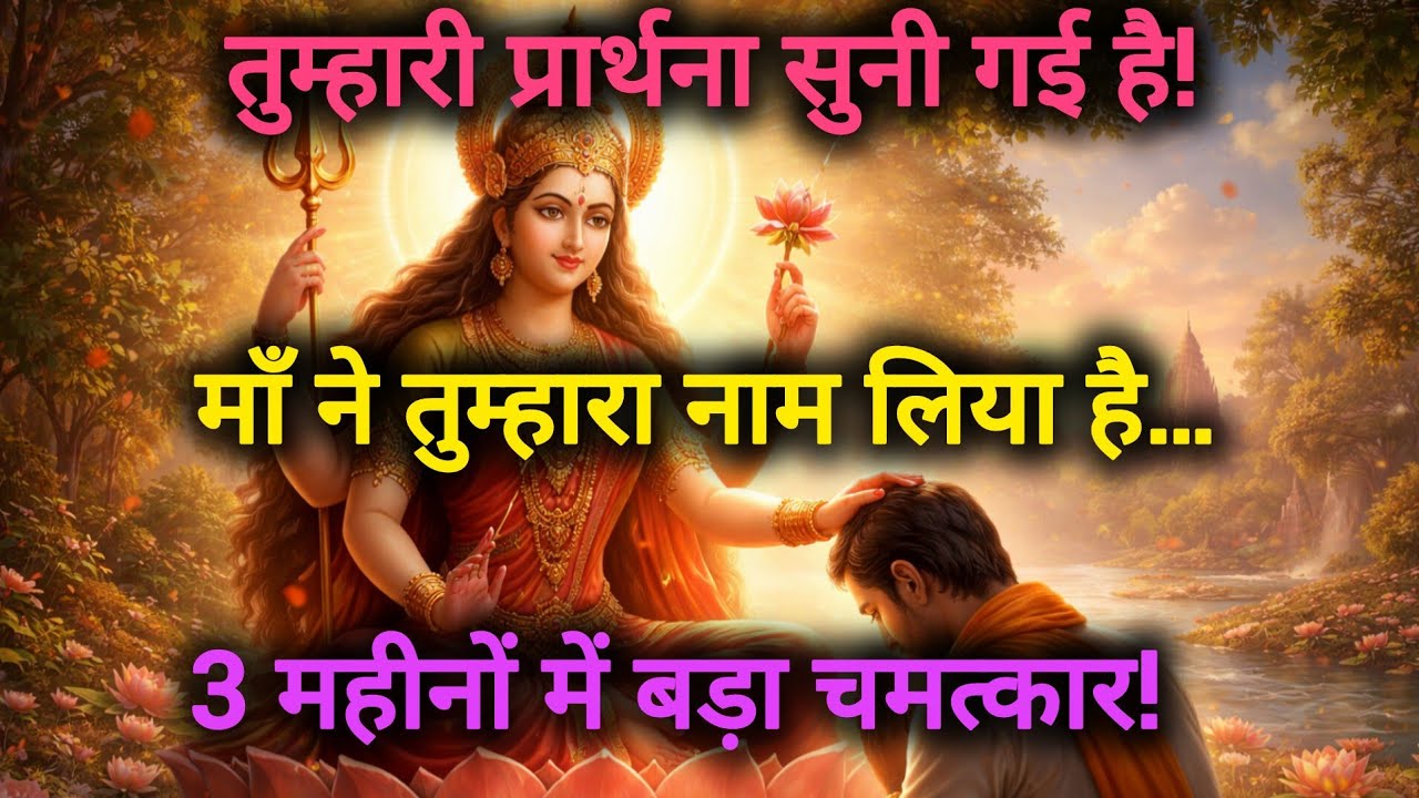 तुम्हारी हर प्रार्थना सुन ली गई है 🙏 | आने वाले 3 महीनों में जीवन बदलने वाला है | आदिशक्ति संदेश |