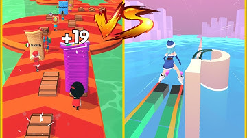 Shortcut Run Vs Sky Roller : All Levels Gameplay - New Update Android, iOS