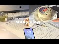 5am study vlog  waking up early studying so many snacks and food  more 
