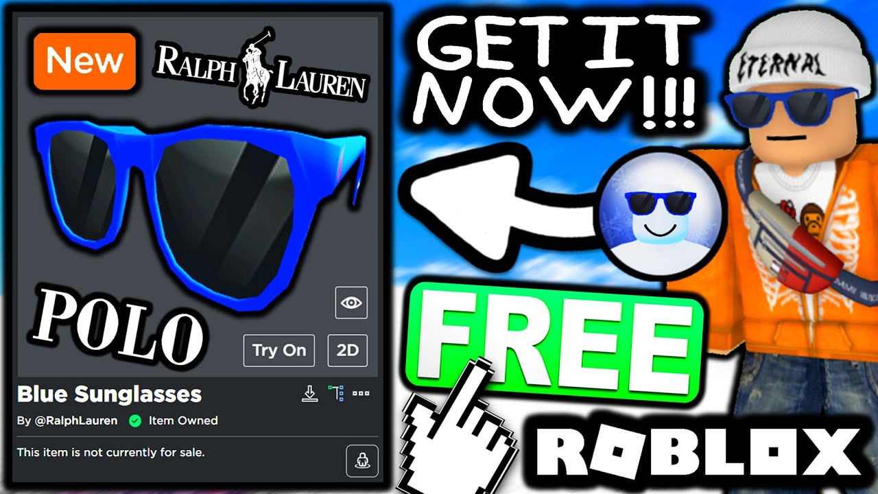 FREE ACCESSORY! HOW TO GET Ralph Lauren Color Shop Sunglasses Blue