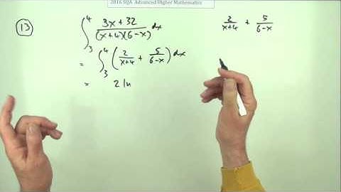 2016 Advanced Higher Mathematics      number 13
