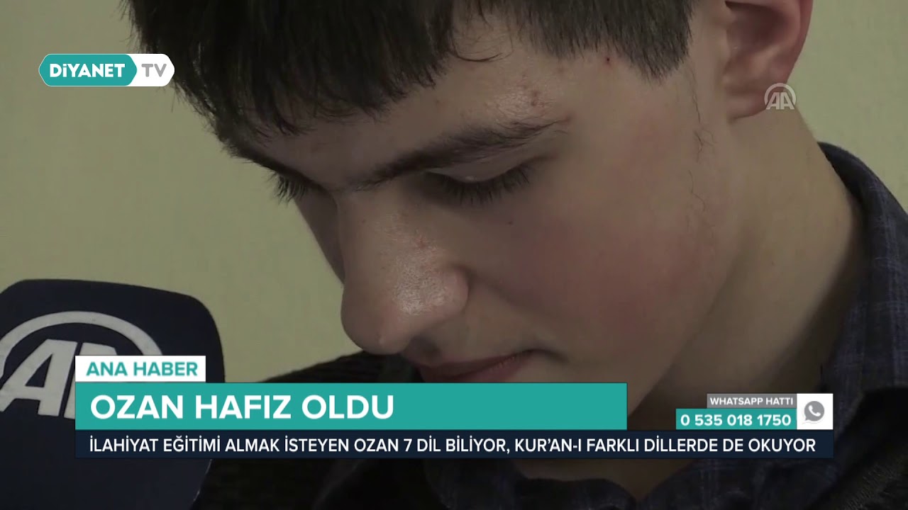 7 Dil Bilen Otizmli Ozan Hafız Oldu