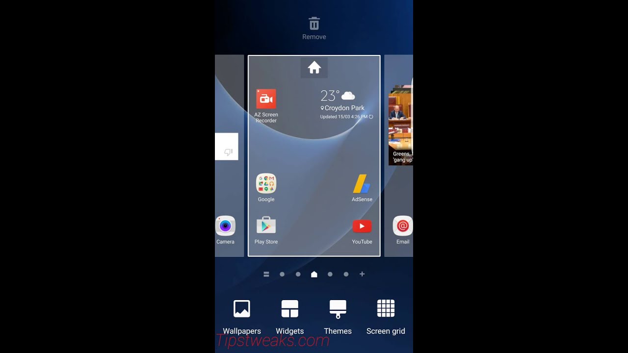 How To Change Home Screen Layout On Samsung Galaxy S7 Edge YouTube How To Change Home Screen Layout On Samsung Galaxy S7 Edge YouTube