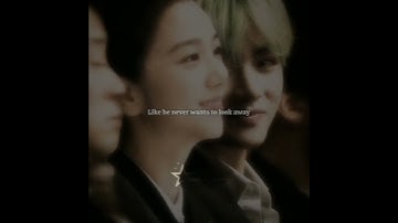 he never wants to look away... #bts #taehyung #vsoo #vsooisreal #vsooedit #taesoo #yeonji #rosekook