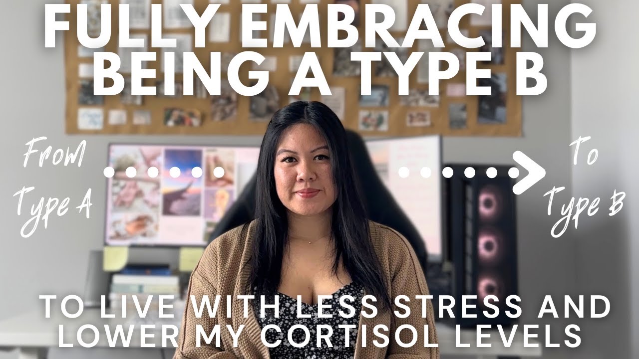 fully embracing being a type B to live with less stress and lower my cortisol levels 🤍☕️