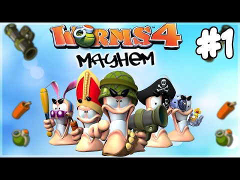 Worms 4: Mayhem - Прохождение - Обучение #1