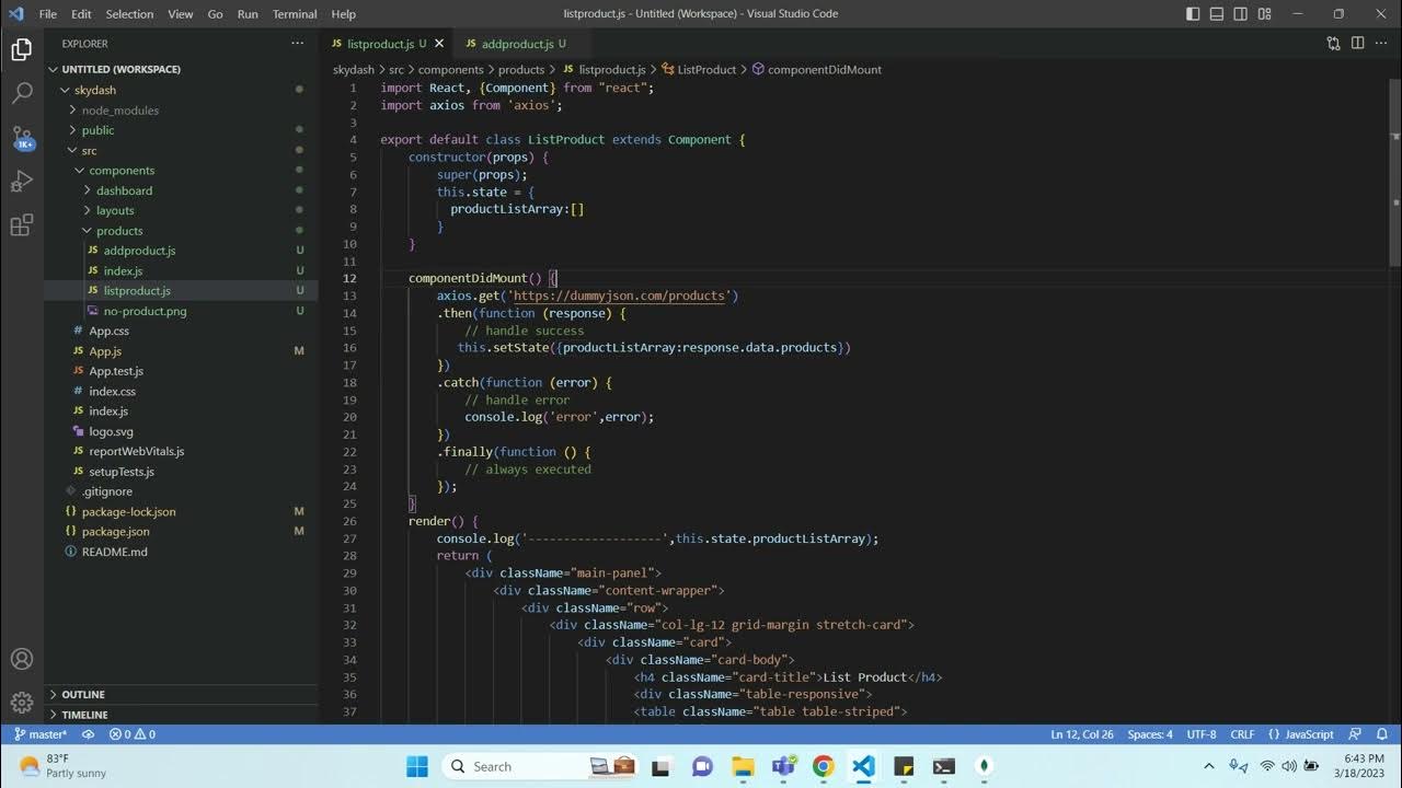 React admin panel with dummy API integration - YouTube