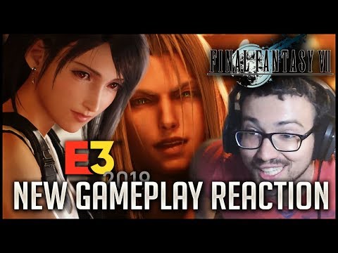 FINAL FANTASY 7 REMAKE E3 2019  ▶ TIFA REVEAL & NEW GAMEPLAY REACTION