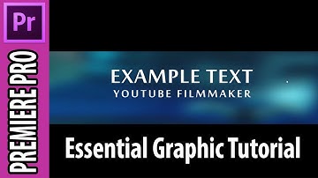 Premiere Pro - Cara Membuat Outro Seperti Agung Hapsah Lebih Mudah Dengan Essential Graphic