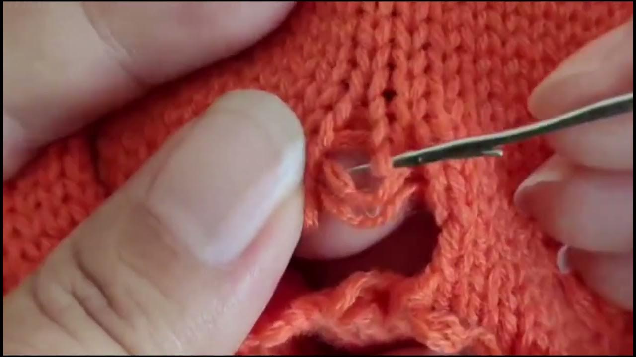 The cashmere sweater has a hole, so you must learn how to repair it YouTube