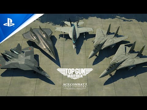 Ace Combat 7: Skies Unknown - Top Gun Maverick Aircraft Set - Launch Trailer | PS4 Games
