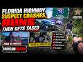 Florida Highway Suspect Crashes, Runs — Then Gets Tased | Bodycam