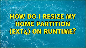 Ubuntu: How do I resize my home partition (ext4) on runtime?