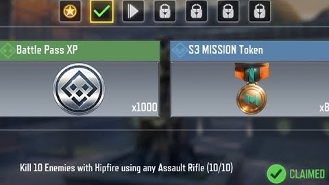 Call of Duty Mobile Kill 10 Enemies with Hipfire using any Assault Rifle Task Complete