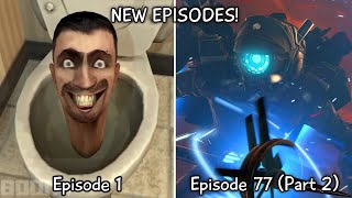 Skibidi Toilet 1 - 77 Part 2 All Episodes 60 Fps Remastered Upgraded Plunger Woman Episode 78
