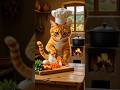 This Cat Cooks for a Whole Village 🐱🍛#reels #cat #cute #viral #ytshorts