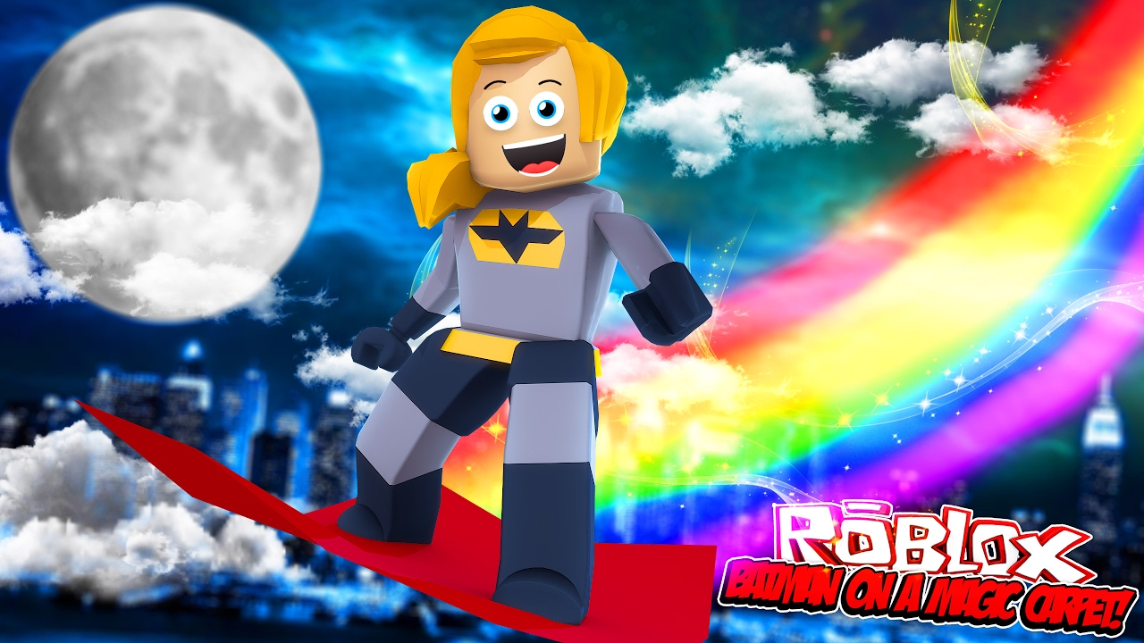 Little Kelly Is Batman On A Magic Carpet Roblox Youtube - roblox superhero tycoon spiderman deathmatch with deadshot w