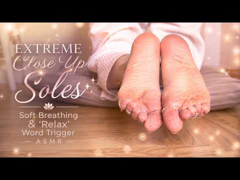 Breathing ASMR | Extreme Close Up Soles