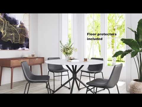 Zuo Modern Smart Dining Chair (Set of 2) Charcoal