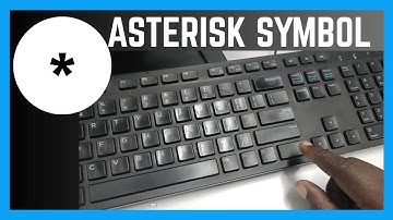 How To Insert Asterisk Symbol On A Document | Keyboard Symbols