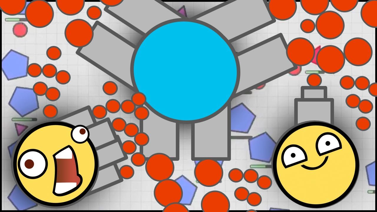 NEW TANK! HYBRID MAX LEVEL UPDATE! - Diep.io Game (New Slither.io