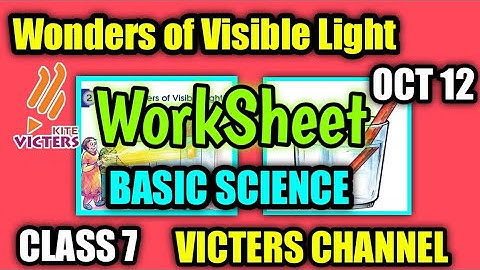 Victers Class 7 Basic Science Worksheet|victers channel class 7 today