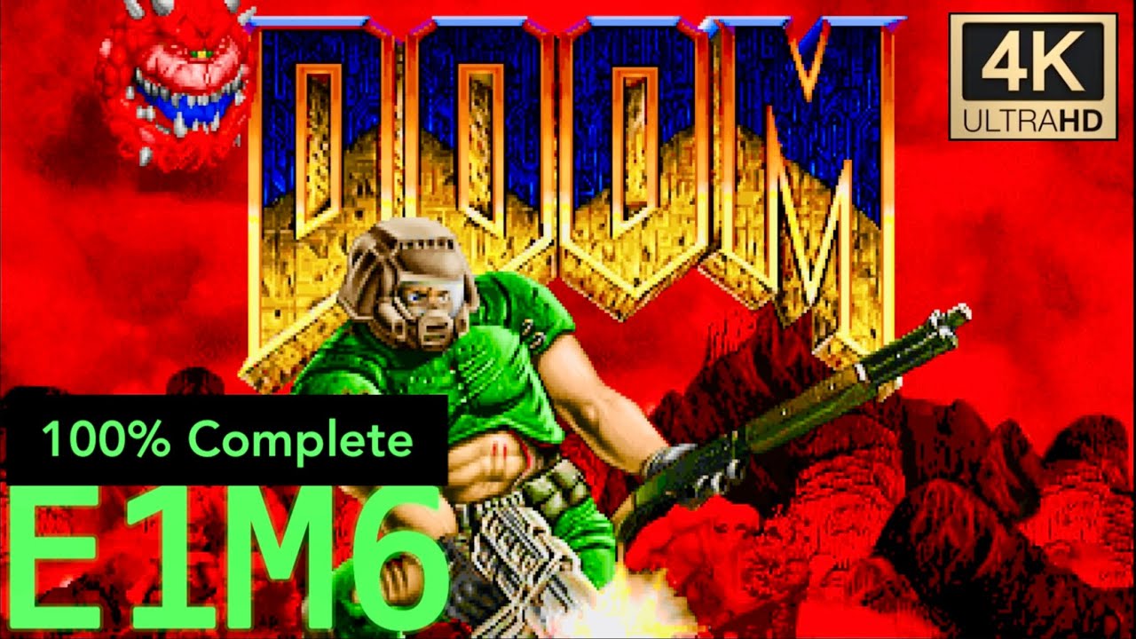 둠 리마스터 100% 공략 - E1M6 Central Processing / DOOM 4K ReMastered 100 ...