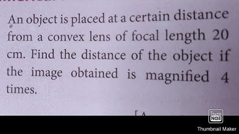 OPTICS Numerical Problem no.4
